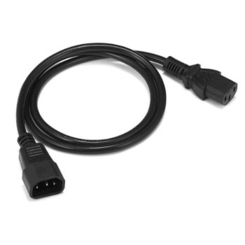 Zebra Stromkabel - IEC 60320 C13 auf IEC 60320 C14