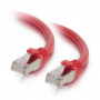 Mercodan Cat6a S/FTP Patchkabel RJ45, 15 m, Rot