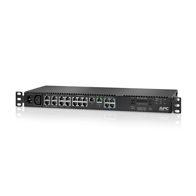APC NetBotz Rack Monitor 750 Umgebungsüberwachungsgerät 1GbE 1U rackmontierbar