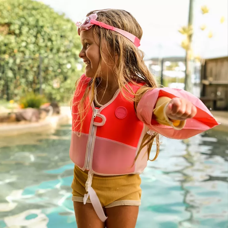 Sunnylife Schwimmweste (2-3 Jahre) – Melody the Mermaid Neon Strawberry