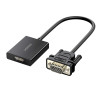 UGREEN CM513 VGA-auf-HDMI-Konverter, Stecker auf Buchse, 1080p Full HD, Schwarz