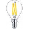 Philips LED classic WarmGlow Lampe 60W E14, Tropfen, klar, dimmbar