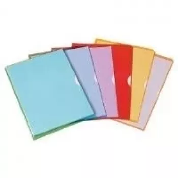 ELBA Sichthüllen Fard'Liss DIN A4, PVC 0,18 mm, lila, oben und rechts offen, 2 seitliche Greiflöcher (100206696)