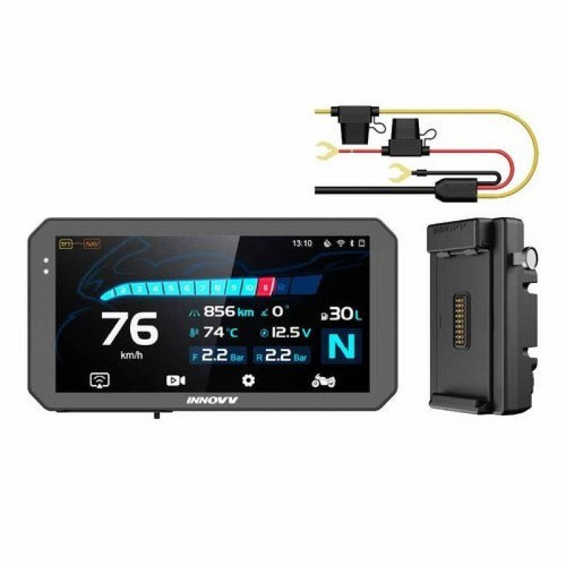 INNOVV N3 Universal Schnellverschluss-Motorrad-Smart-Display mit CarPlay, Kameras und TPMS
