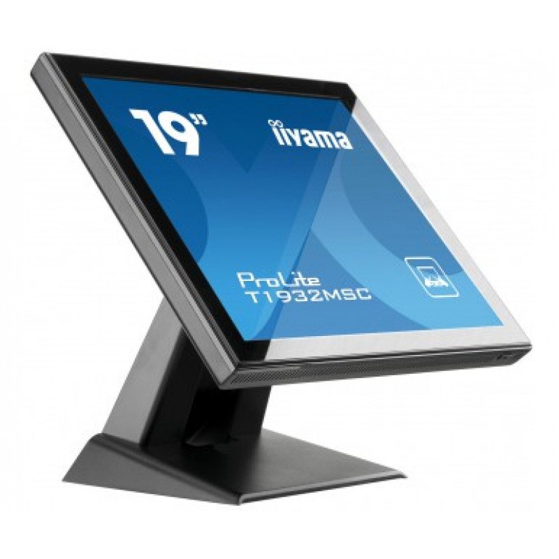 iiyama ProLite T1932MSC-B2X 19 inch (48,3 cm) projiziert-kapazitiver 10-Punkt-Touchmonitor, 5:4, 1280x1024, DVI, VGA, Schwarz