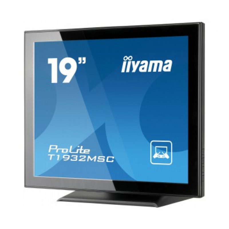 iiyama ProLite T1932MSC-B2X 19 inch (48,3 cm) projiziert-kapazitiver 10-Punkt-Touchmonitor, 5:4, 1280x1024, DVI, VGA, Schwarz