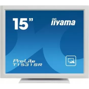 iiyama ProLite T1531SR-W3 15 inch (38,1 cm) resistiver Touch-Monitor, 4:3, 1024x768, DVI, Weiß