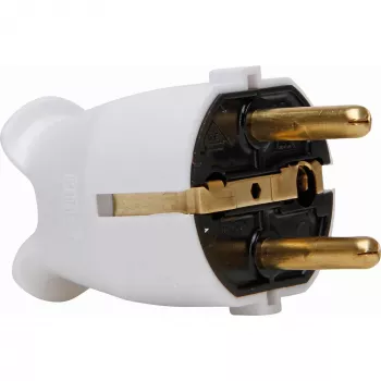 Kopp Kunststoff-Sicherheitsstecker, für 3x1.5mm², arktisweiß
