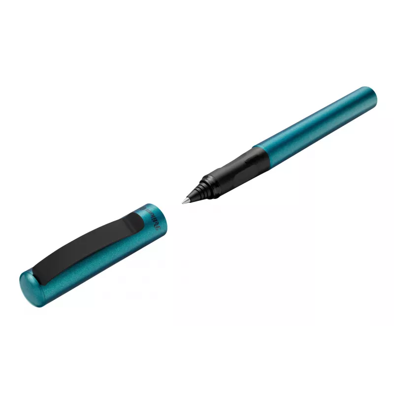 Pelikan Pina Colada Rollerball-Stift, 12er-Display, Metallgehäuse und -kappe, Schwarz (605502)