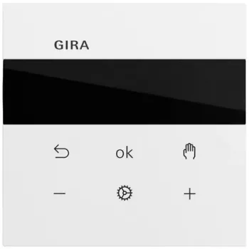 Gira S3000 Raumtemperaturregler mit Display, System 70, Reinweiß (539370)