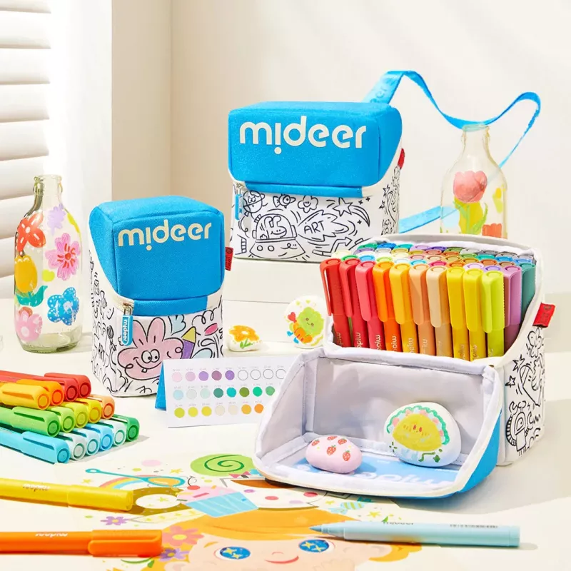 Mideer Acryl-Filzstifte im Etui, 24 Farben