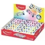 Maped Radiergummi aus Kunststoff, bunt kariert, phthalat- und PVC-frei, 20er-Display (123501)