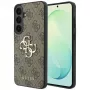 Guess Leather 4G Metal Logo Hülle für Samsung Galaxy S26 FE, Braun