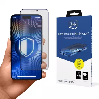 3mk HardGlass Matt Max Privacy Glas für Apple iPhone 17 Pro (3M008571)
