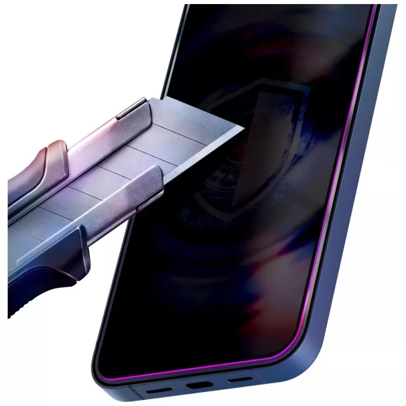 3mk HardGlass Max Privacy Glas mit Applikator für Samsung Galaxy A57, Schwarz