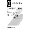 Cellularline Kameraobjektivschutz für iPhone 18 Pro, transparent