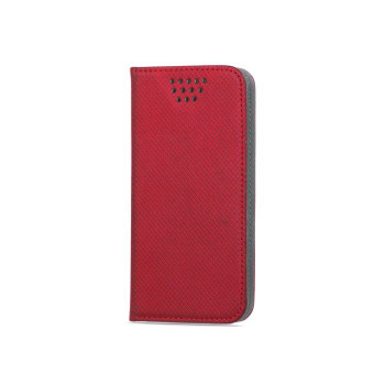 GreenGo Smart Magnet Universal-Wallet-Hülle für 5,5–5,7 Zoll Smartphones, Rot