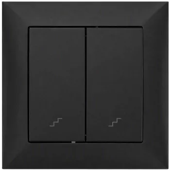 VCX WESA LC 05C Doppel-Wechselschalter, Schwarz