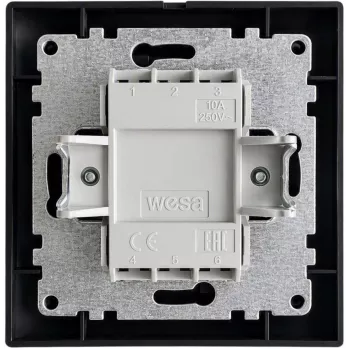 VCX WESA LC 05C Doppel-Wechselschalter, Schwarz