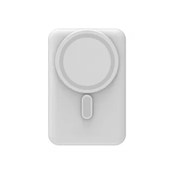 mophie Essentials magnetische kabellose Powerbank 10K mit Ständer, weiß (401118084)