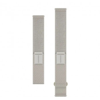 Garmin Quick Release Bänder (20 mm) Elfenbein ComfortFit Nylon Armband