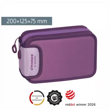 BRUNNEN Federmäppchen gefüllt s'maepp Sweet Colour Code lila 34-teilig, 20,0 x 7,5 cm