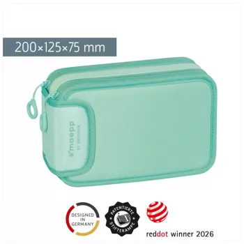 BRUNNEN Federmäppchen gefüllt s'maepp Sweet Colour Code mint 34-teilig, 20,0 x 7,5 cm