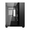 Darkflash TH285M Micro-ATX Computer-Gehäuse mit gehärtetem Glas, Schwarz