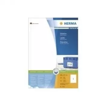 HERMA Premium – Permanent selbstklebende, matt laminierte Papieretiketten – weiß – 297 x 200 mm – 100 Etikett(en) (100 Blatt x 1)