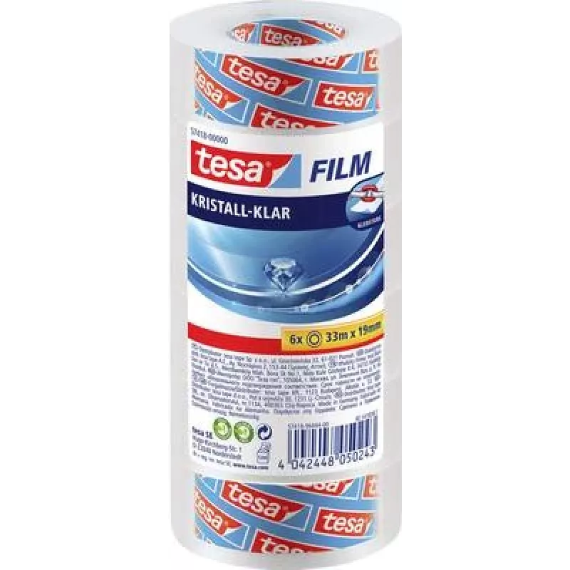 tesa C+C 57418-00000-02 Klebeband transparent (L x B) 33 m x 19 mm 6 Rolle(n)