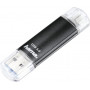 Hama Laeta Twin USB-Stick 64 GB USB Type-A / Micro-USB 3.2 Gen 1 (3.1 Gen 1) Schwarz