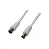 Logilink TV-Koaxial-Antennenkabel, CCS, >85 dB, Weiß, 2,5 m (CA1061)
