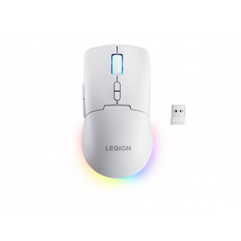 Lenovo Legion M220 RGB Wireless Gaming-Maus, 2,4 GHz / Bluetooth / Kabelgebunden, Gletscherweiß (GY51V60437)