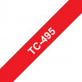 Brother TC-495 Laminierband, weiß auf rot (TC495)