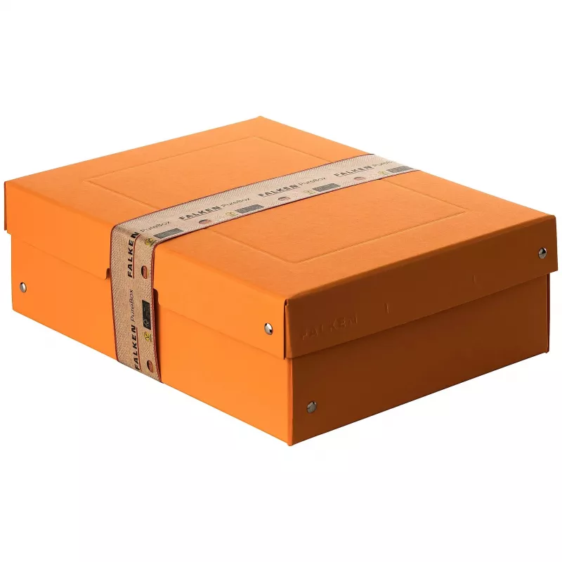 FALKEN PURE Aufbewahrungsbox 1250 Blatt pastellorange 24,0 x 32,0 x 10,0 cm
