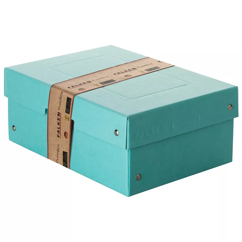 FALKEN PURE Aufbewahrungsbox 1250 Blatt pastellblau 18,0 x 25,0 x 10,0 cm