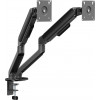 Secomp STANDARD Dual-Monitorarm, mechanische Feder, 17–32 inch, max. 2 × 10 kg, schwarz (11.55.0001)