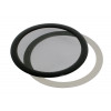 DEMCiflex Staubfilter 120mm, rund - schwarz/schwarz