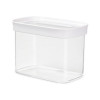 emsa Vorratsglas OPTIMA, rechteckig, 1,0 Liter durchsichtig/weiß, Frischesiegel, BPA-frei, Kunststoff