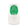 Gogreen Go Green kompostierbare Becher 250 ml, 10 Stück, weiß