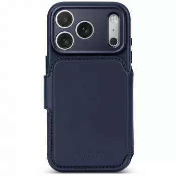 Decoded Leather Detachable Wallet Lederhülle für iPhone 18 Pro / 17 Pro, MagSafe, Midnight