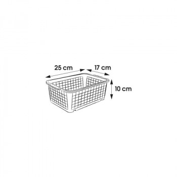 Keeeper Mini-Korb 25x17x10cm Fred transparent grau