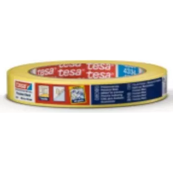 TESA 4334 Abdeckband, 19 mm x 50 m, gelb