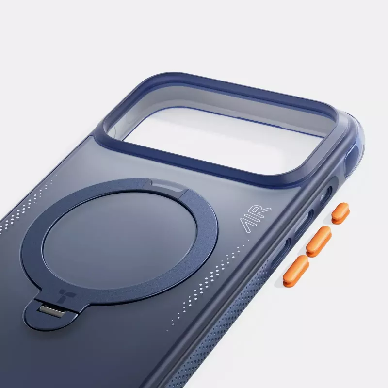 TORRAS Ostand Q3 Air – Hülle für iPhone 18 Pro Max / 17 Pro Max, kompatibel mit MagSafe (deep blue)
