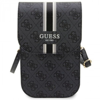 Guess 4G Stripe Handytasche, Schwarz