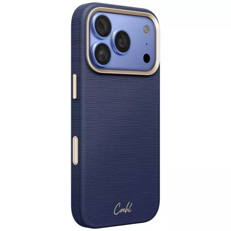 UNIQ Coehl Mirelle Hülle für iPhone 18 Pro / 17 Pro Magnetische Ladefunktion blau