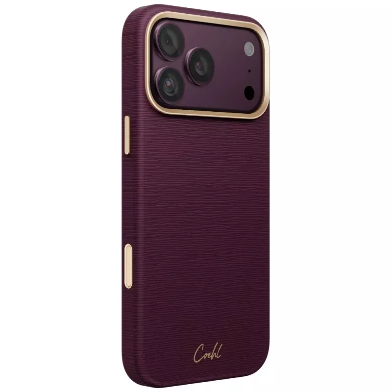 UNIQ Coehl Mirelle Hülle für iPhone 18 Pro Max / 17 Pro Max Magnetic Charging burgunder