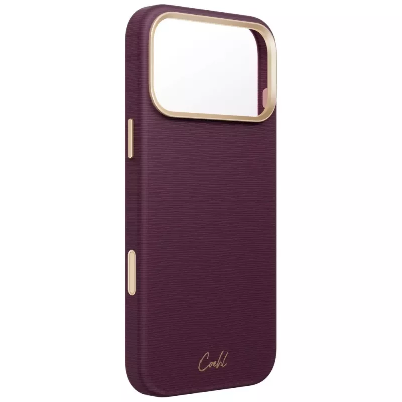 UNIQ Coehl Mirelle Hülle für iPhone 18 Pro Max / 17 Pro Max Magnetic Charging burgunder