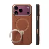 TORRAS Ostand Q3 VegSkin Hülle für iPhone 18 Pro Max / 17 Pro Max, MagSafe-kompatibel, braun