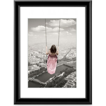 Hama Swing Kunststoff-Bilderrahmen, Schwarz, 15 x 20 cm